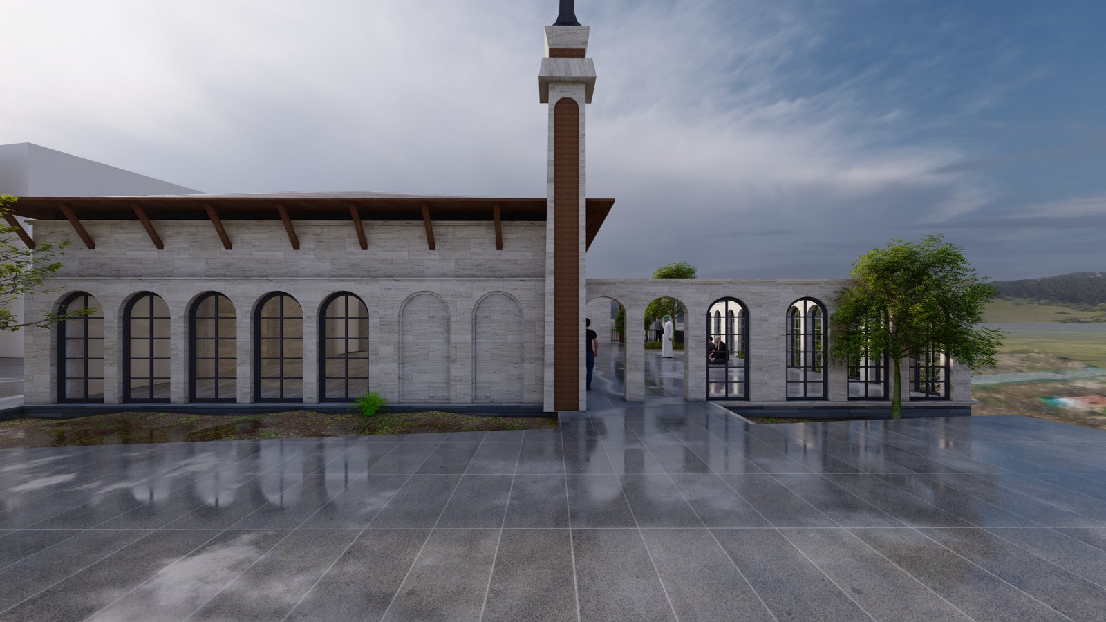 BAŞKAN PALANCIOĞLU, YAPIMI DEVAM EDEN HAYRAT CAMİİ’Yİ İNCELEDİ