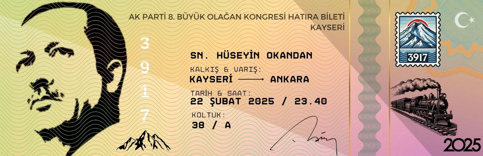 HATIRA BİLET BİLE BASTIRMIŞLAR