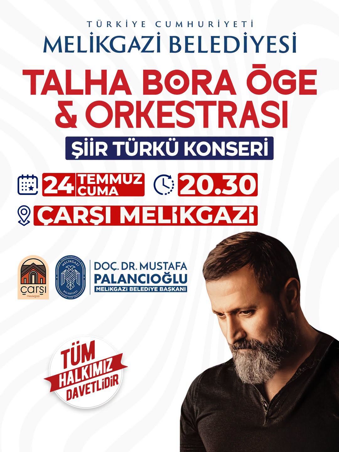 ÇARŞI MELİKGAZİ’DEN ŞİİR VE TÜRKÜ SESLERİ YÜKSELECEK!