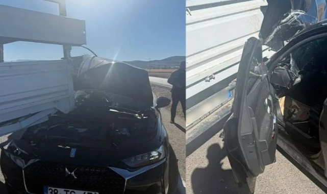 BÜYÜK KAZADA YARA ALMADAN KURTULDU. ÇOK GEÇMİŞ OLSUN