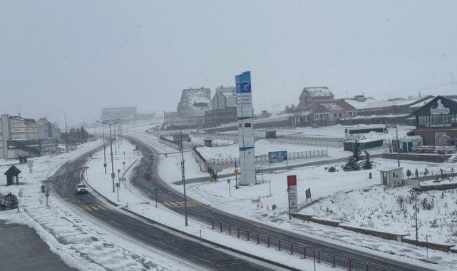 ERCİYESTE KAR SEVİNCİ