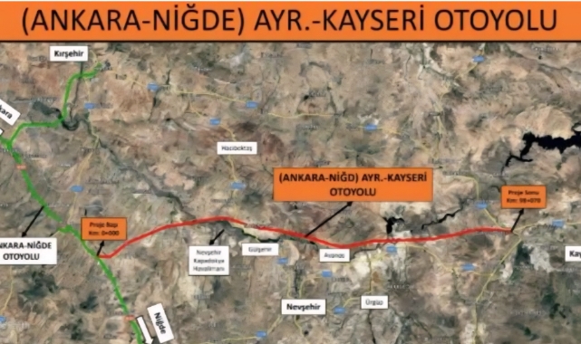 KAYSERİ OTOYOLU YAPILIYOR