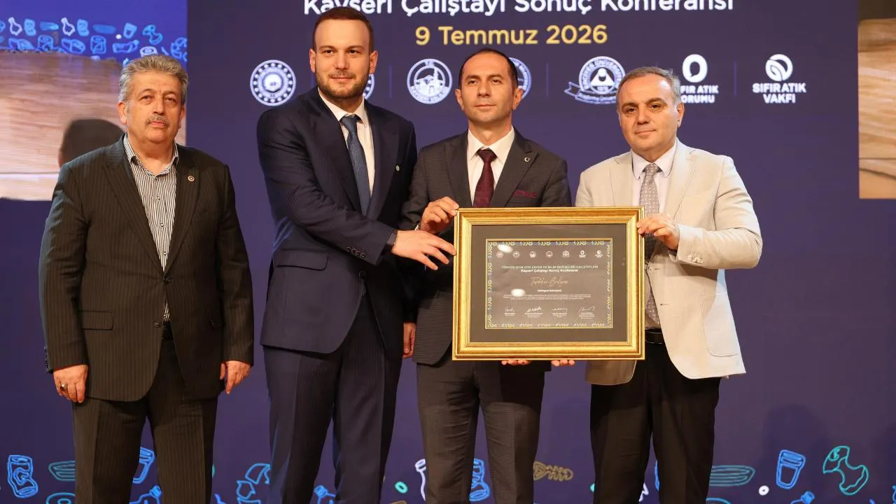 SIFIR ATIK BAŞARISINA TEŞEKKÜR PLAKETİ
